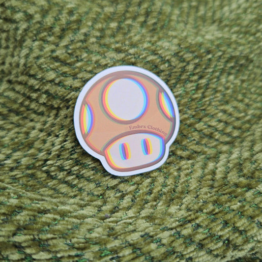 Trippy Mushroom - Vinyl Waterproof Sticker