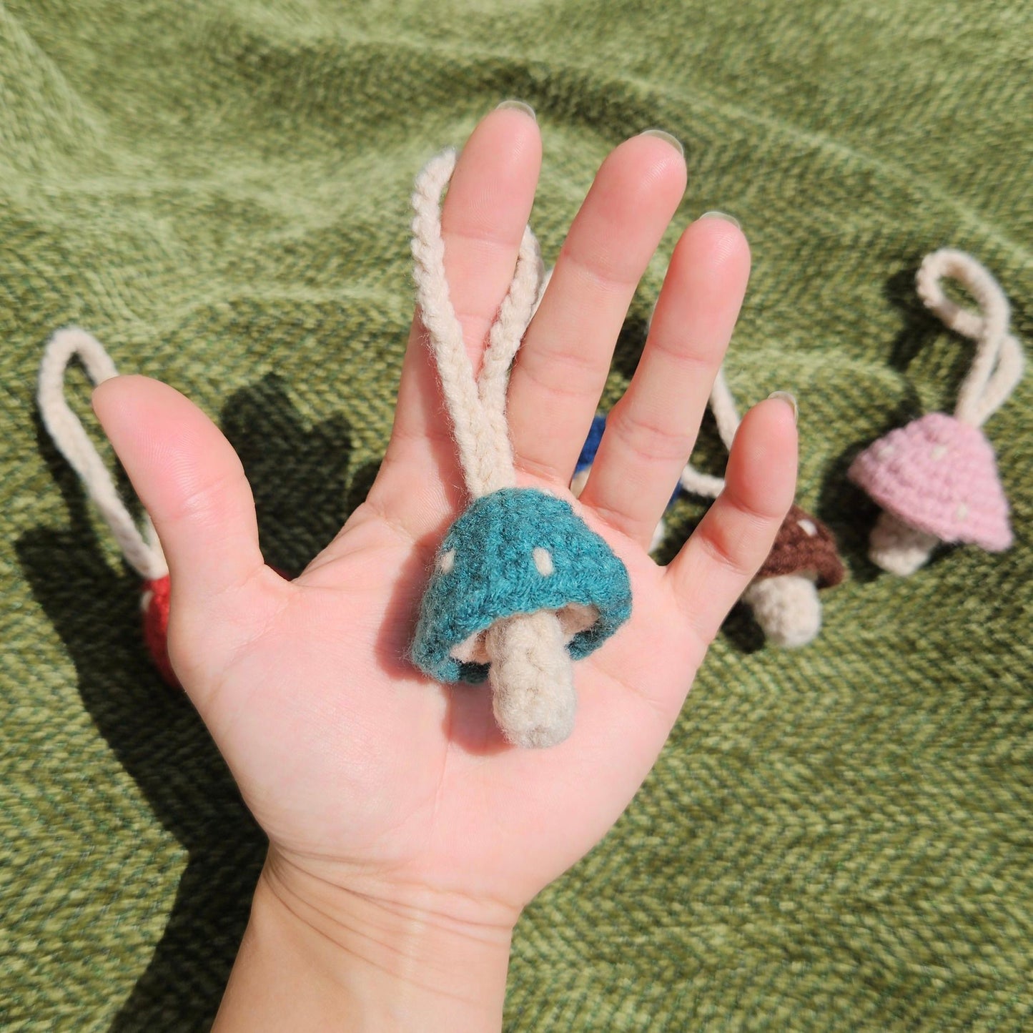 Hanging Crochet Mushroom