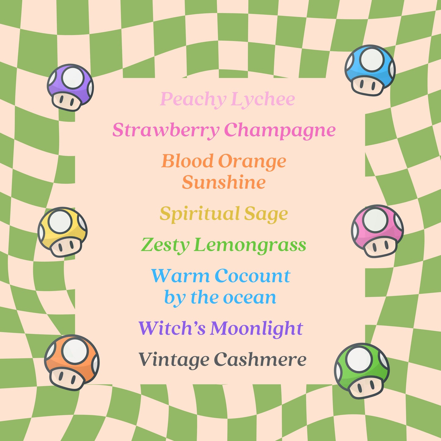 Mushroom Soy Wish Candle - Zesty LemonGrass