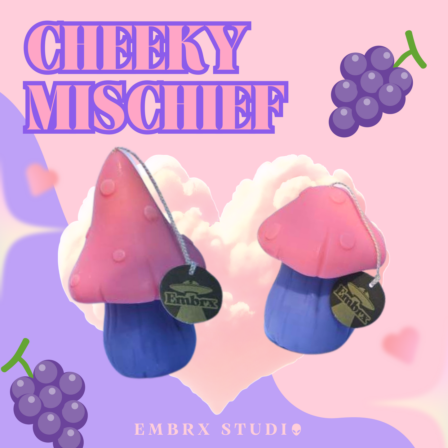 Mushroom Soy Wish Candle - Cheeky Mischief