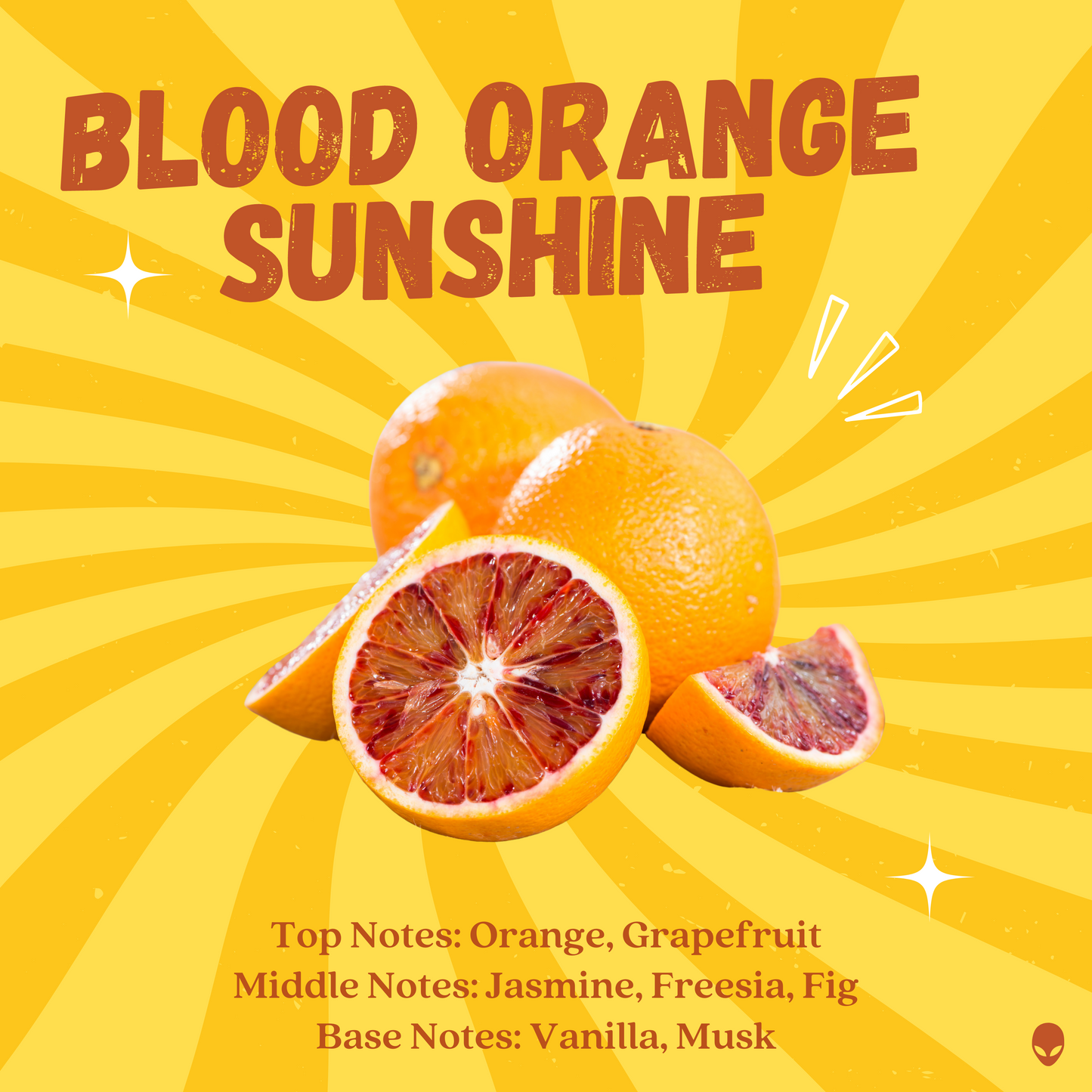Mushroom Soy Wish Candle - Blood Orange sunshine