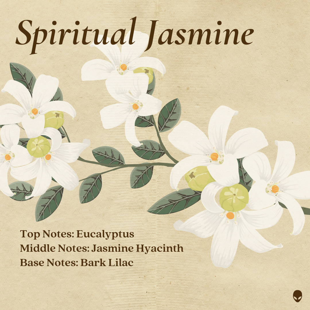 Mushroom Soy Wish Candle - Spiritual Jasmine