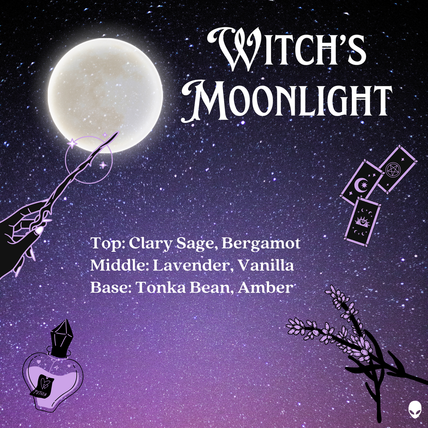 Mushroom Soy Wish Candle - Witch’s Moonlight