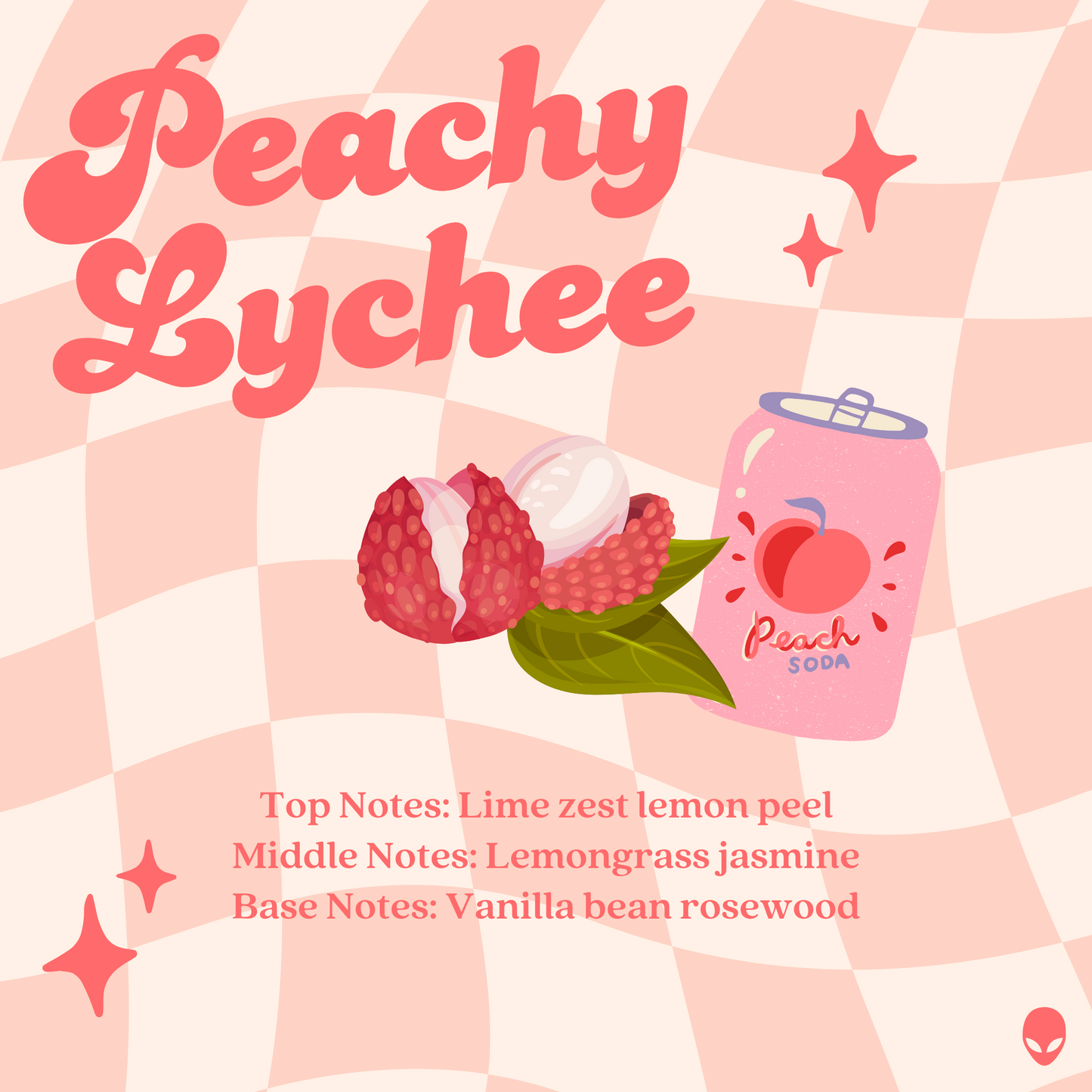 Fairy House Soy Wish Candle - Peachy Lychee