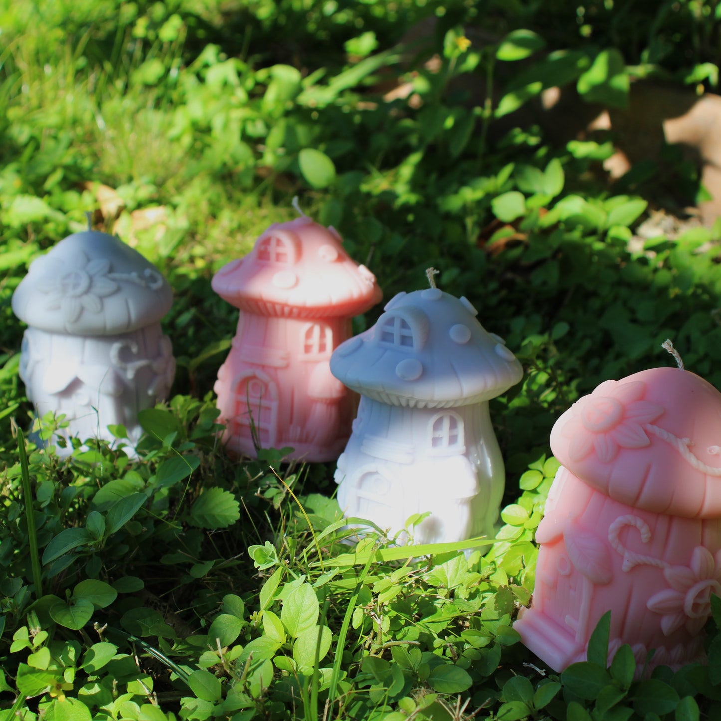 Fairy House Soy Wish Candle - Peachy Lychee