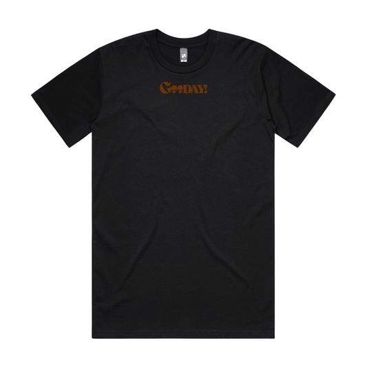 GooDAY! Heavy Tee - Dark Brown/Black
