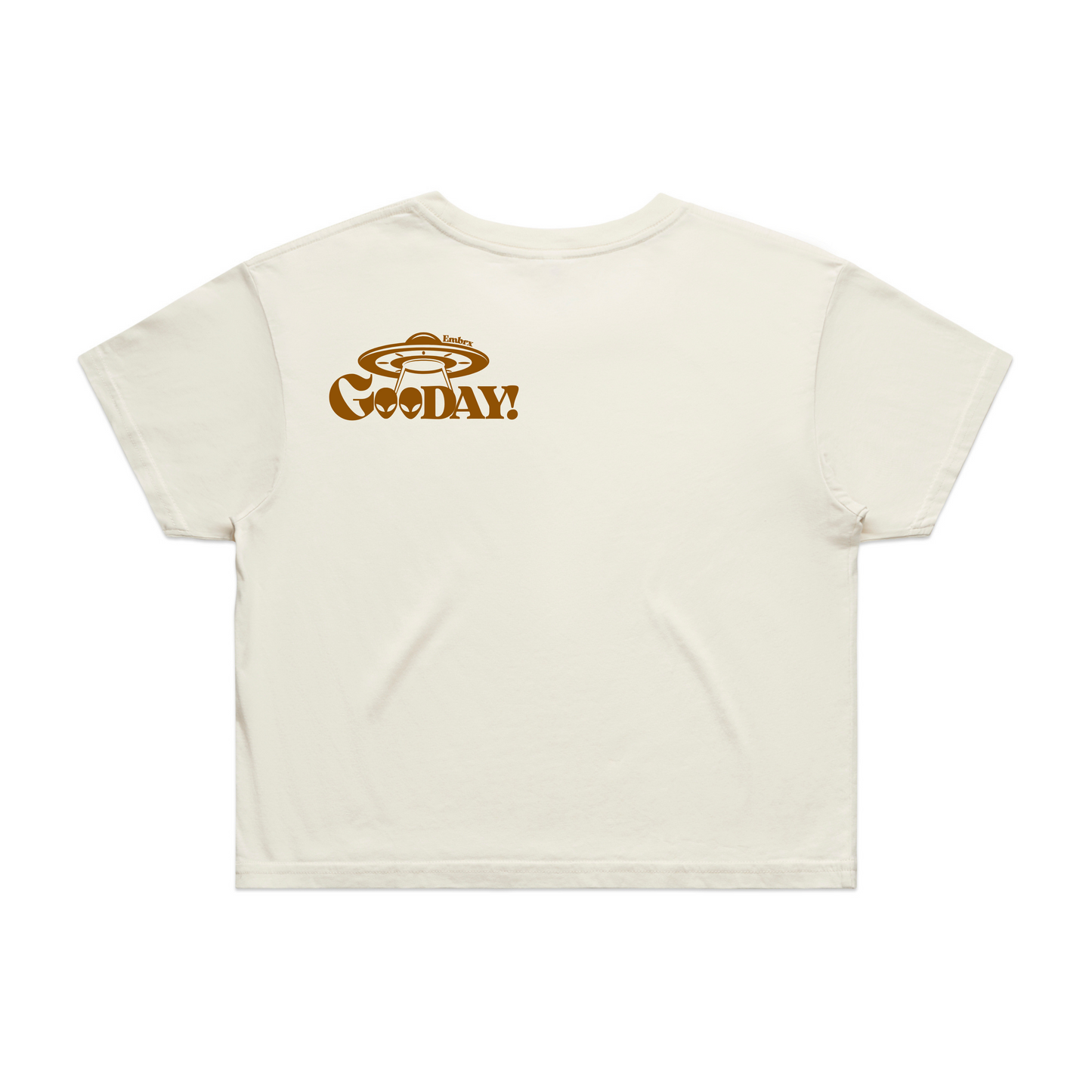 GooDAY! Crop Tee - Nature Brown