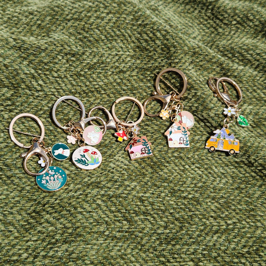 Mushroom Key Ring