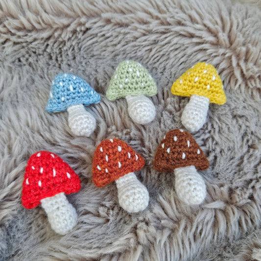 Handmade Mushroom Brooch