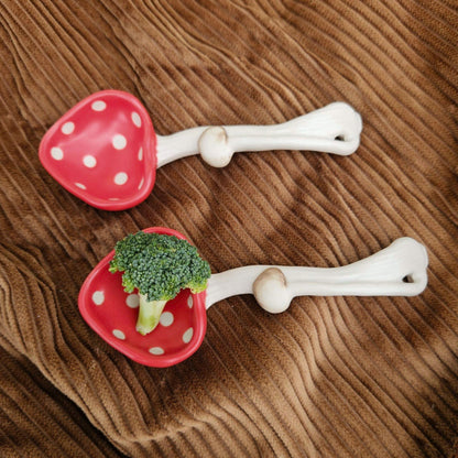 Ceramic Mushroom Spoon