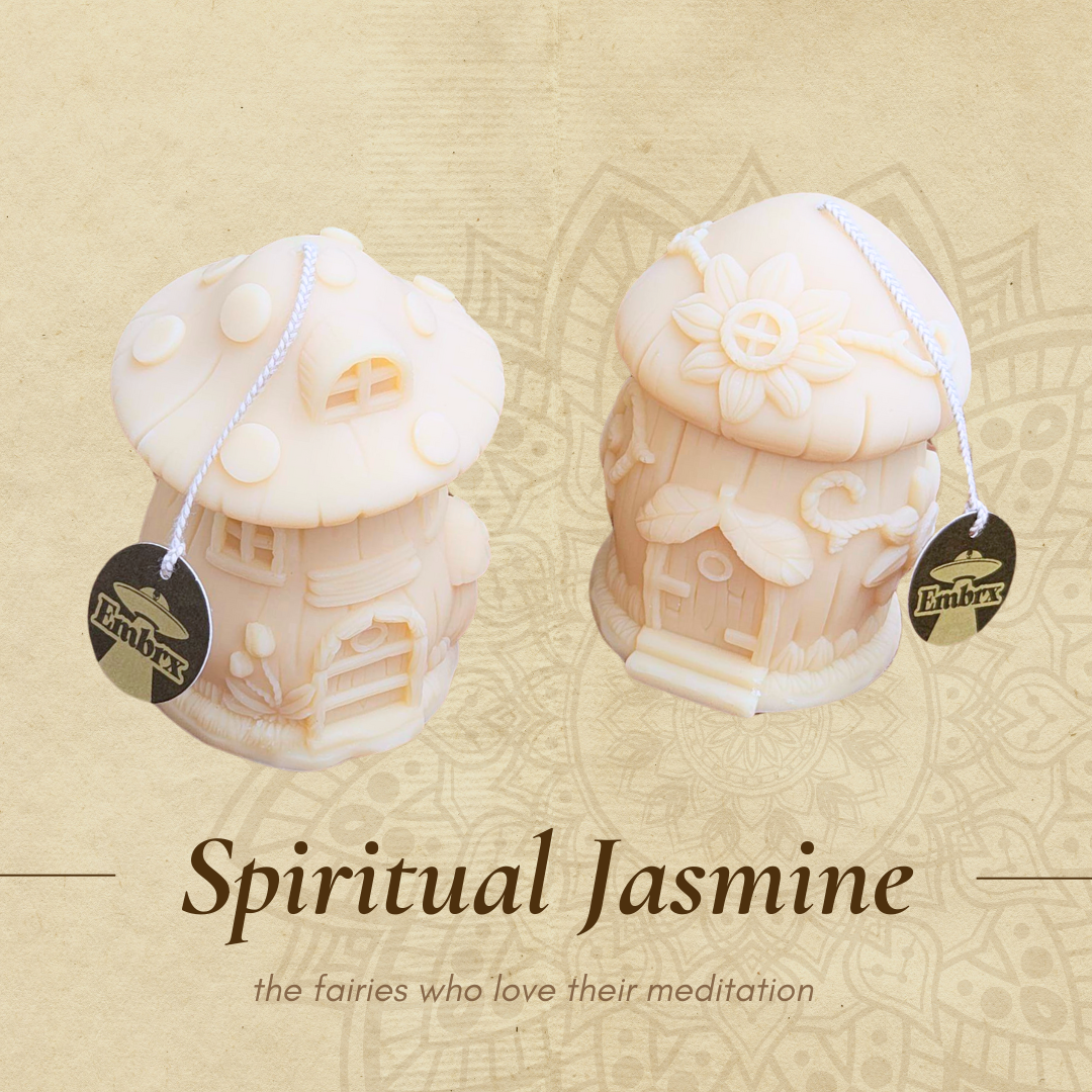 Fairy House Soy Wish Candle - Spiritual Jasmine