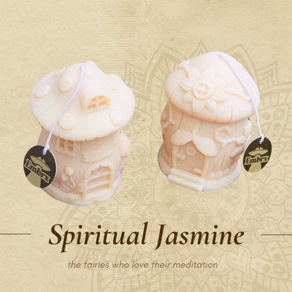 Fairy House Soy Wish Candle - Spiritual Jasmine