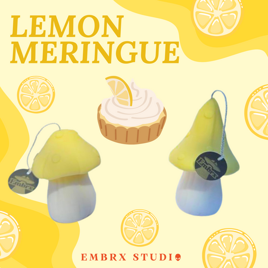 Mushroom Soy Wish Candle - Lemon Meringue