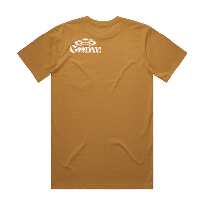 GooDAY! Heavy Tee - White/Khaki
